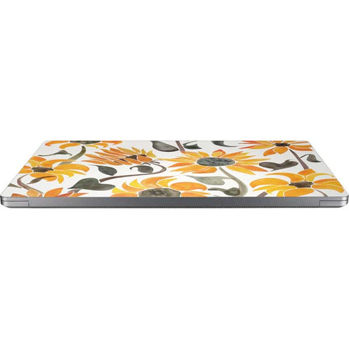 Cat Coq Yellow Sunflower Universal Laptop 15in (12.2 x 8.8in) Skin